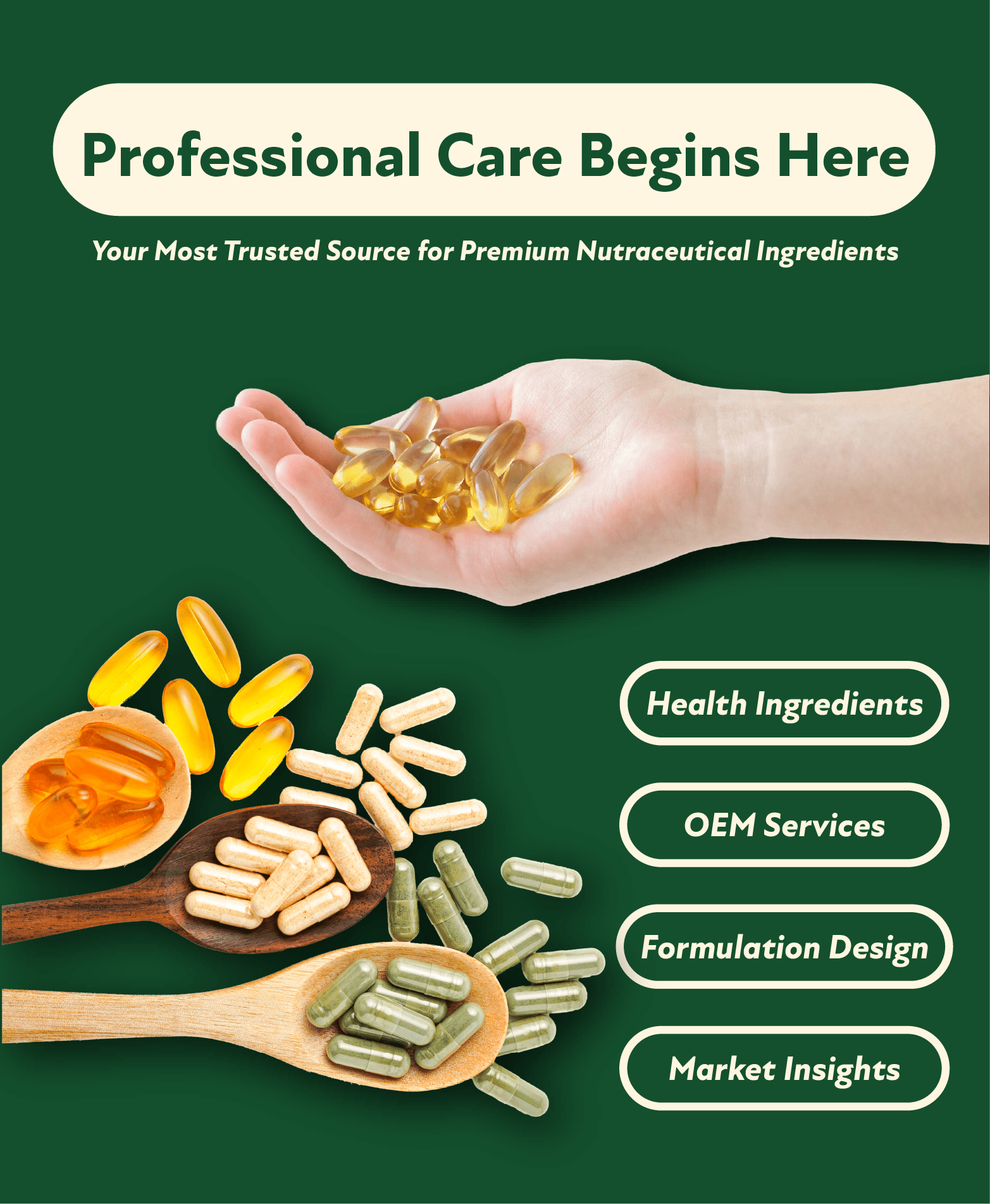 HG BIO provides you with the most professional nutraceutical ingredients and OEM/ODM services.