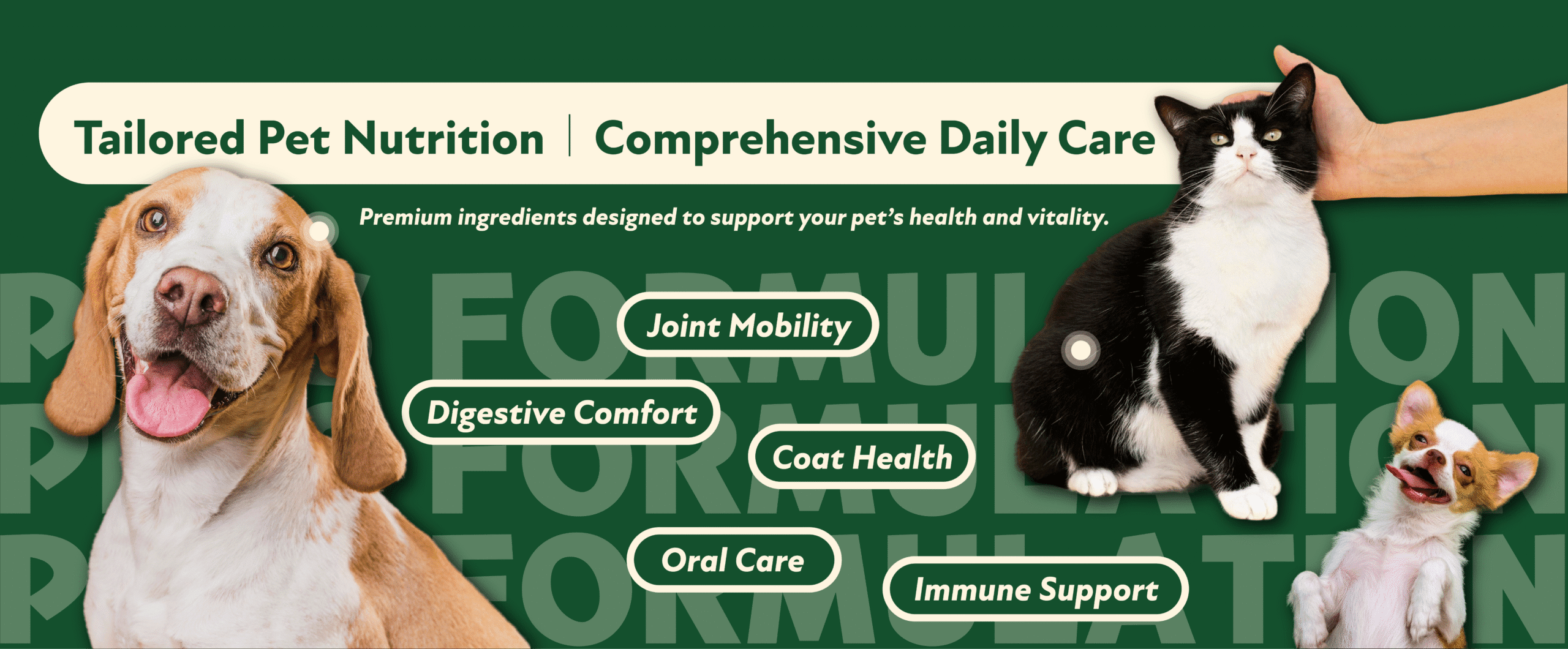 HG BIO offers pet health ingredients and OEM/ODM manufacturing services.