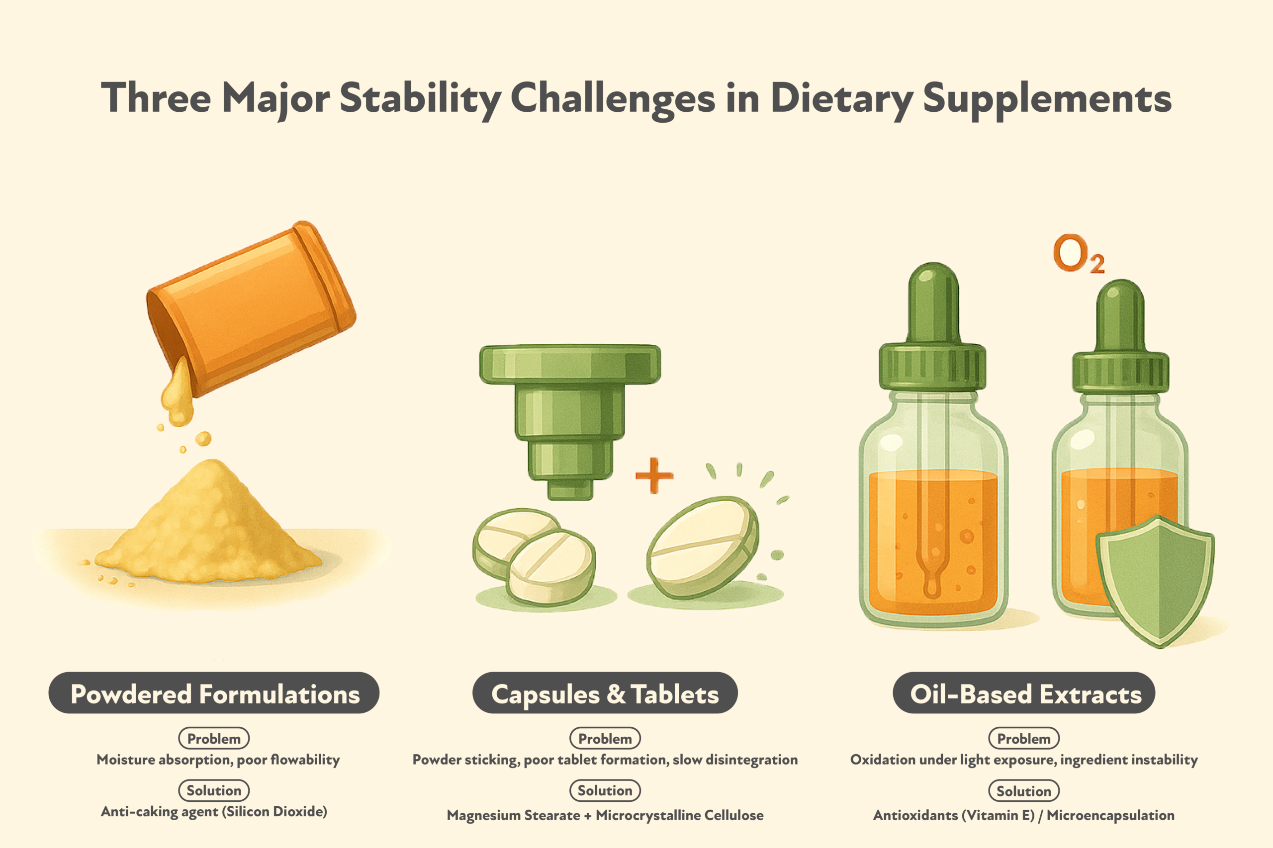 Food additive categories and functional classification chart, including preservatives, antioxidants, emulsifiers, and nutritional fortifiers – HG BIO.