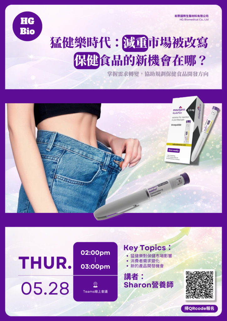 猛健樂時代：減重市場被改寫，保健食品的新機會在哪？ 掌握需求轉變，協助規劃保健食品開發方向